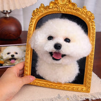 Custom dog photo frame