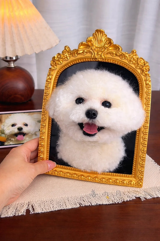 Custom dog photo frame