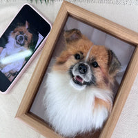 Custom dog photo frame